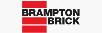 Brampton Stone logo in red and black type